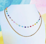 Load image into Gallery viewer, Colorful double necklace
