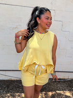 Load image into Gallery viewer, Mustard lounge shorts
