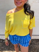 Load image into Gallery viewer, Yellow knitted top
