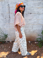 Load image into Gallery viewer, Polka dot cuffed pants
