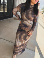 Load image into Gallery viewer, Abstract mesh dress

