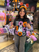 Load image into Gallery viewer, Boo ghost tee (black)
