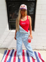 Load image into Gallery viewer, American honey embroidered tank
