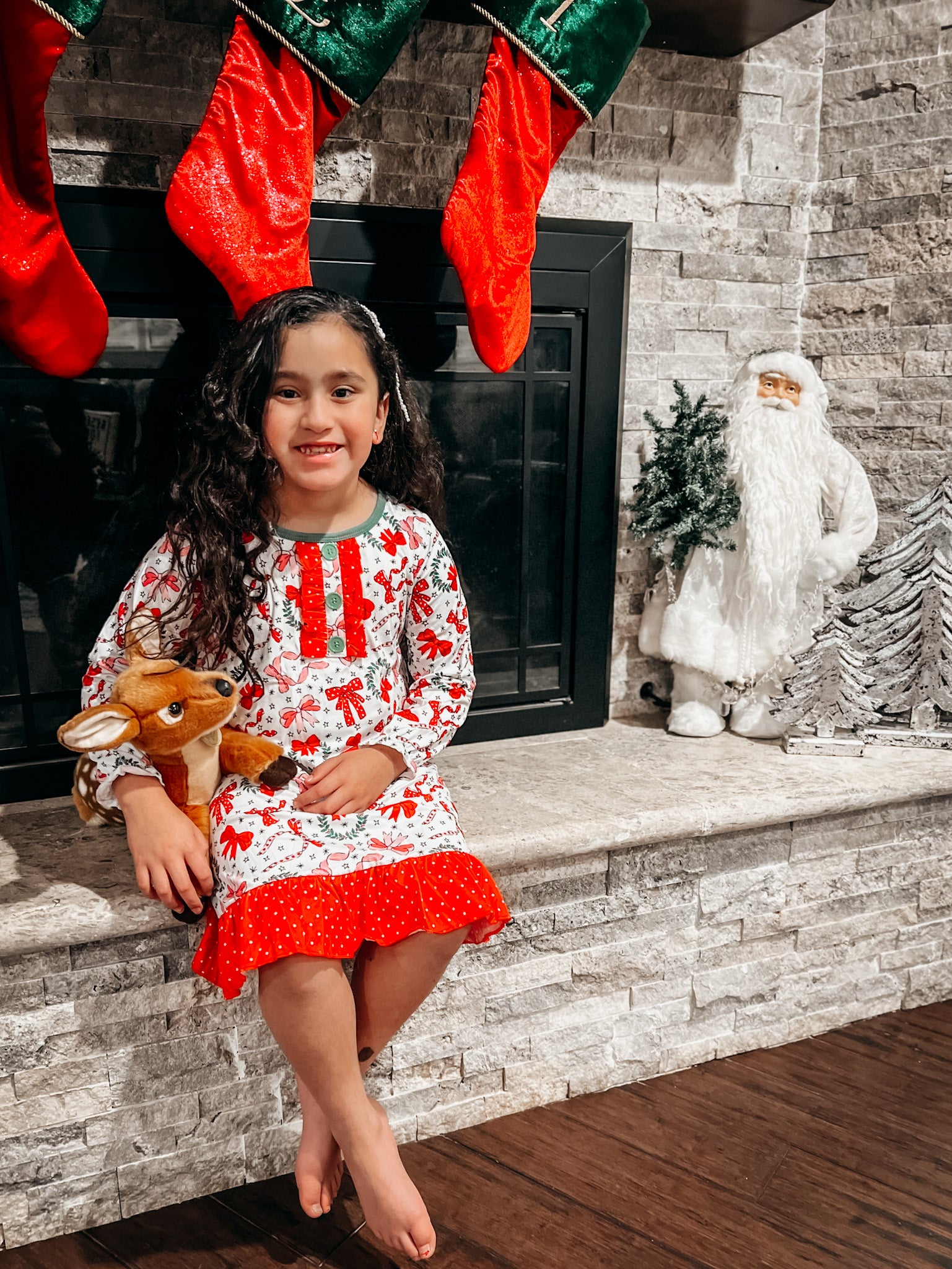 ari's bow pajama dress