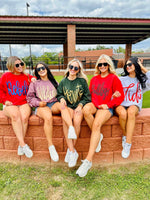 Load image into Gallery viewer, School spirit puff sweaters
