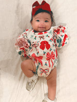 Load image into Gallery viewer, smocked bow romper
