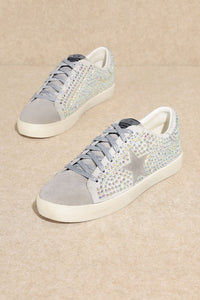 Glam Rhinestone Star Sneakers