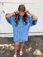 Load image into Gallery viewer, Oversized denim dress
