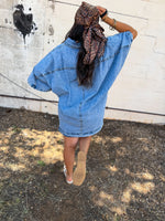 Load image into Gallery viewer, Oversized denim dress
