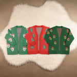 Load image into Gallery viewer, Fuzzy christmas cardi
