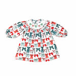 Load image into Gallery viewer, smocked bow dress
