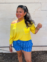 Load image into Gallery viewer, Yellow knitted top
