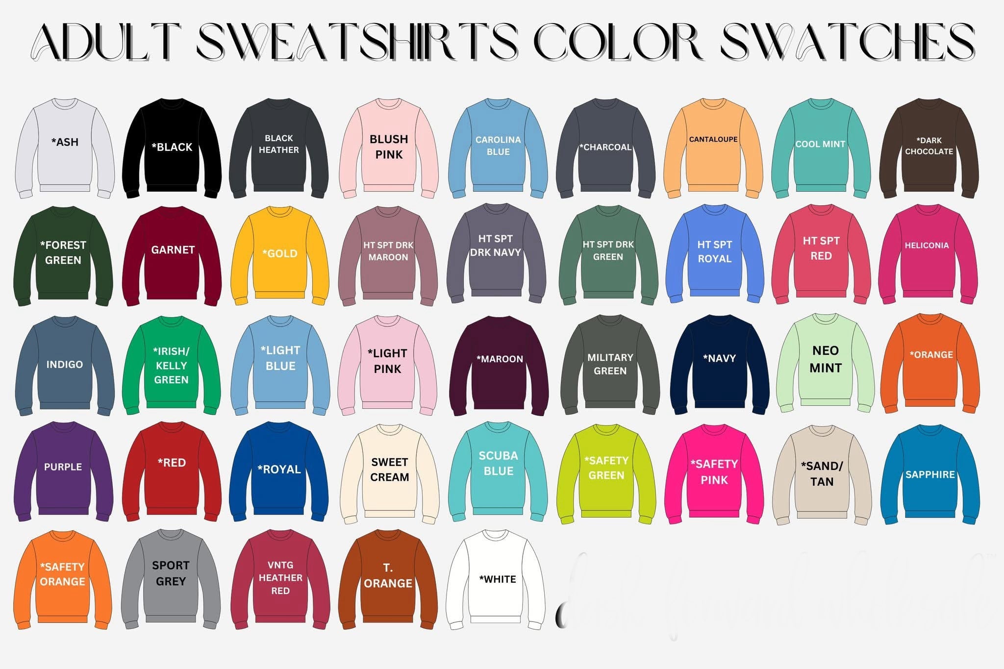 School spirit puff sweaters