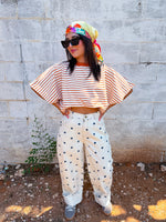 Load image into Gallery viewer, Polka dot cuffed pants
