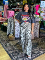 Load image into Gallery viewer, Zebra wide legged pants
