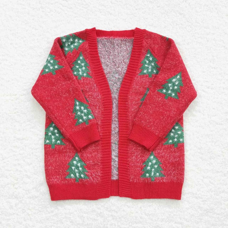 Fuzzy christmas cardi