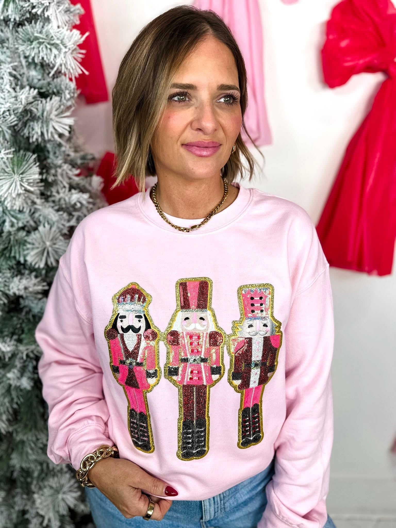 nutcracker patch sweatshirt