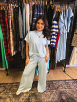 Load image into Gallery viewer, Baby blue ribbed set
