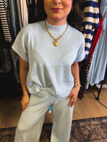 Load image into Gallery viewer, Baby blue ribbed set
