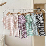 Load image into Gallery viewer, striped babe set
