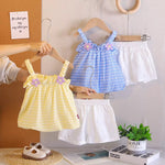 Load image into Gallery viewer, gingham 3d flower set
