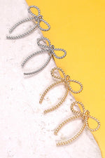 Load image into Gallery viewer, rope bow earrings
