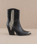 Load image into Gallery viewer, rhinestone fringe boots
