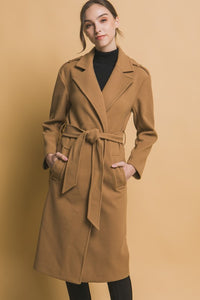 tie front trench coat