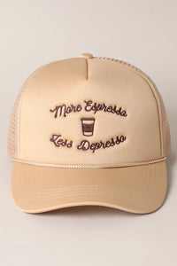 more espresso less depresso trucker