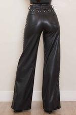 Load image into Gallery viewer, pearl leather pants
