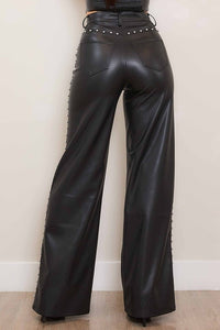 pearl leather pants