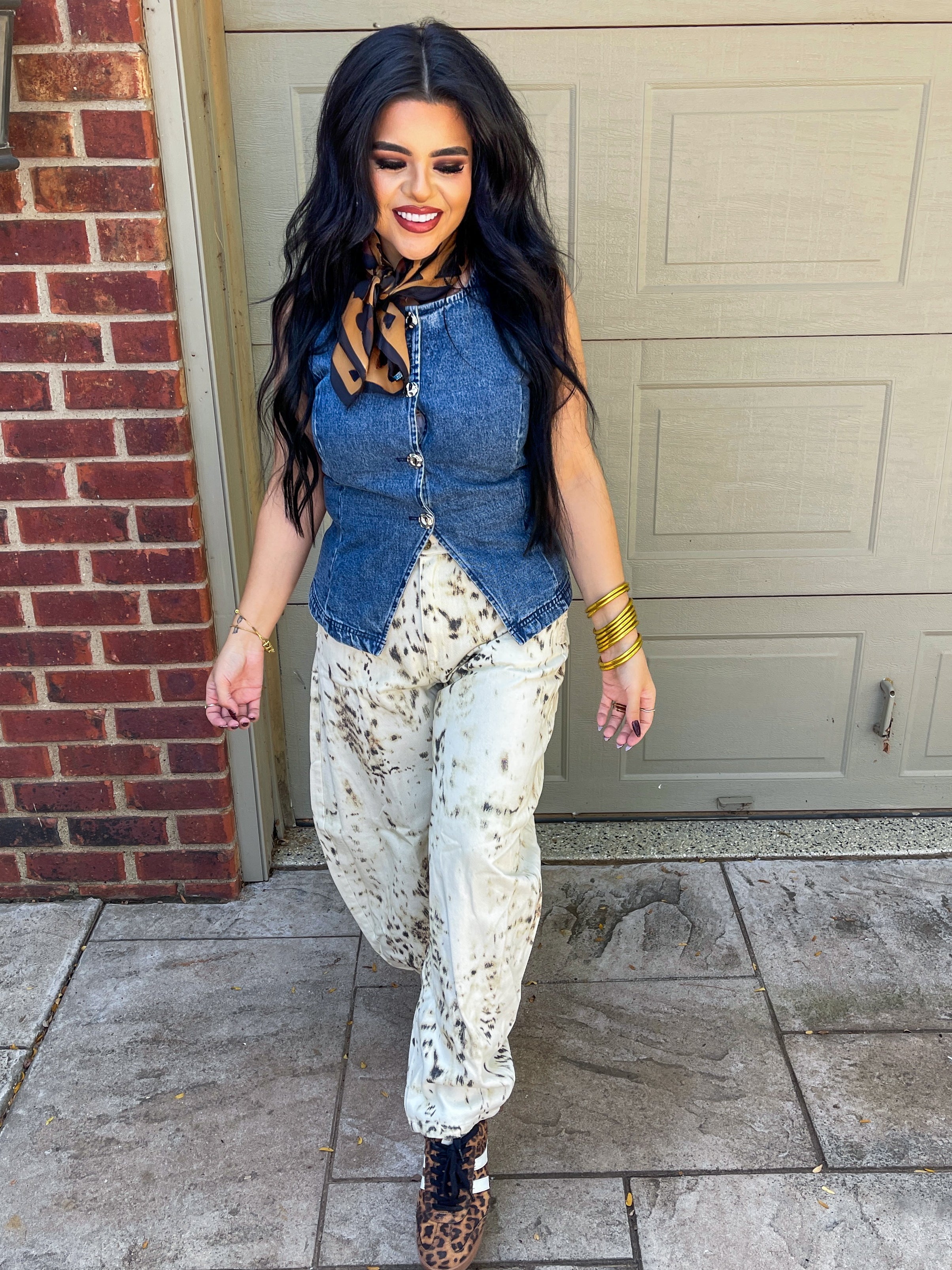 Debbie's denim vest