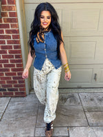 Load image into Gallery viewer, Debbie&#39;s denim vest
