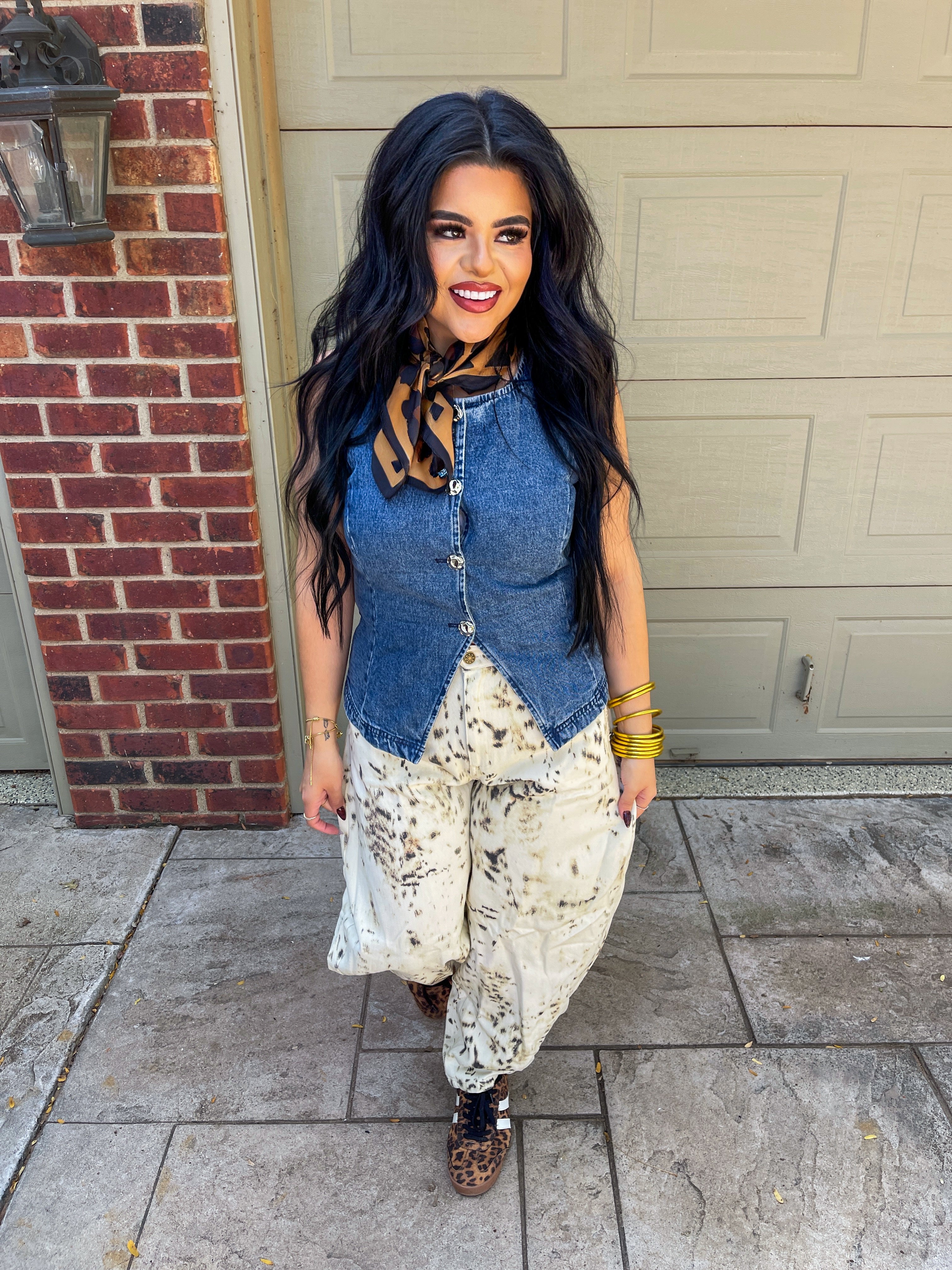 Debbie's denim vest