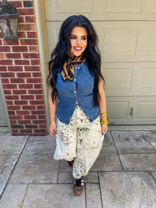 Debbie's denim vest