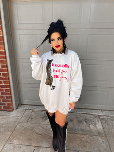 It actually is all fun & games sweater