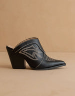 Load image into Gallery viewer, western heel mule
