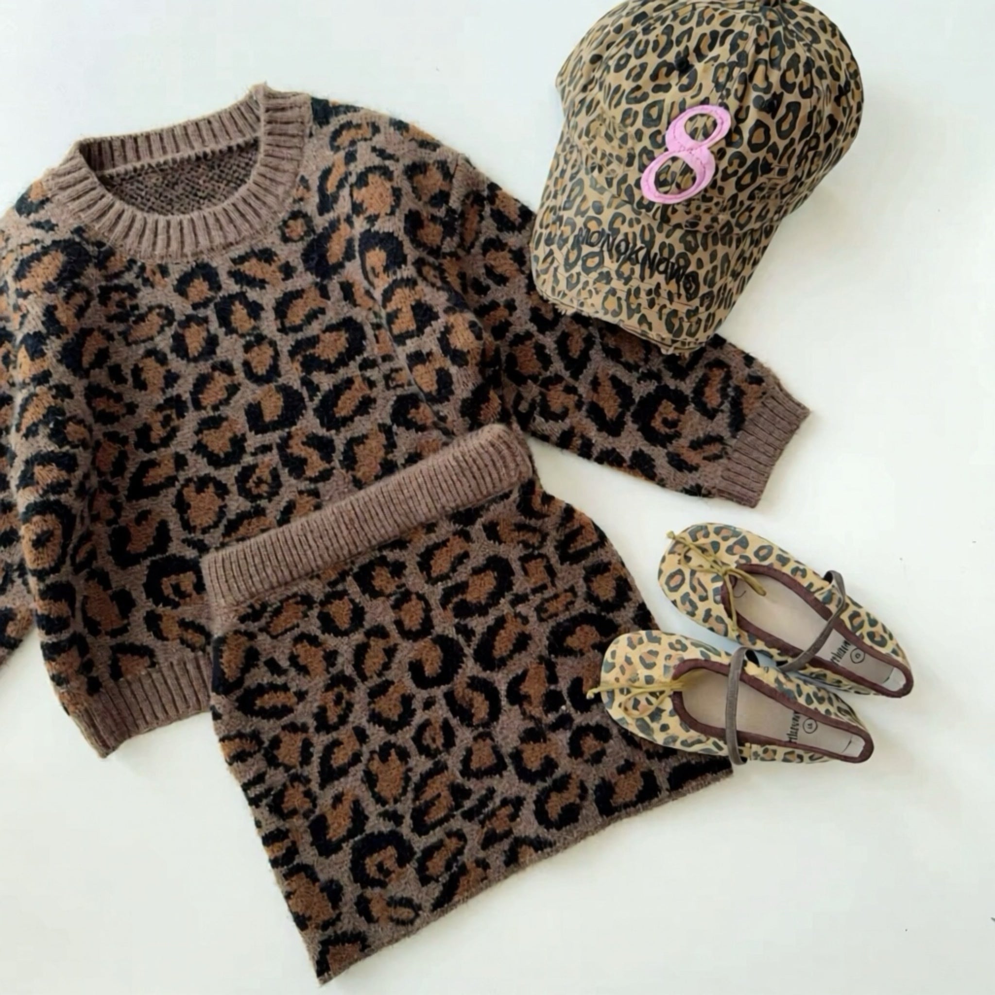 leopard cozy set